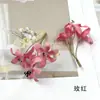 Flores Artificiales Ramo de 3 Ramas de Dáfne y Fresia Materiales para Corona Hecha a Mano DIY Accesorio para el Cabello Flores Falsas Accesorios para Fotografía del Hogar