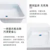 Fregadero de Lavandería de Piedra de Cuarzo con Tabla de Lavar, Cubeta para Fregar Mopas, Lavabo Integrado para Balcón de Patio Interior y Exterior y Otros