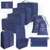Bolsa de almacenamiento de viaje, juego de seis piezas, juego de siete piezas, juego de ocho piezas, bolsa de lavado plegable, bolsa de almacenamiento de ropa, paquete de bolsa de viaje