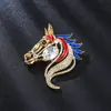 Broche de Aleación Año del Caballo de Lujo de Gama Alta Nicho para Mujer Moda Broche del Año del Zodiaco Joyería Aleación de Zinc