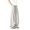 Pantalones Scimitar Estilo Americano 2026 Hombres Mujeres Verano Delgados Estilo Perezoso Caída Casual Pantalones de Chándal Pierna Ancha Pantalones Deportivos