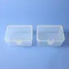 Caixa de Plástico Transparente PP para Desktop para Acessórios de Ferramentas, Peças, Máscaras, Caixa à Prova de Poeira com Tampa Flip-Top, Caixa de Exibição para Classificação de Amostras de Ferramentas