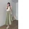 Pantalones Culotte de Seda de Hielo para Mujer, Pantalones de Pierna Ancha, Estilo Delgado de Verano, Nuevos Pantalones Fluidos de Cintura Alta 2026 para Figuras Pequeñas, Pantalones Tipo Falda de Ocho Puntos, Estilo Yamamoto