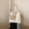 Bolso de Mano Informal de Moda Nicho Estilo Coreano Transfronterizo para Mujer Modelo Nuevo Primavera 2026 Bolso Cubo de Hombro Cruzado