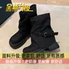 Botas Dr. Martens negras para mujer, botas de moda, nuevas botas de cuero otoño 2026, botas con plataforma, botas para pantorrilla que aumentan la altura, botines de suela gruesa para mujer