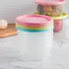 Caixa Retangular para Armazenamento de Grau Alimentício Caixa para Geladeira Micro-ondas Caixa de Armazenamento de Cozinha Caixa de Armazenamento de Plástico Transparente Selada