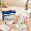 Paño desechable para lavar platos con detergente, paño de burbujas portátil para uso en casa, dormitorio estudiantil, paño de limpieza para perezosos