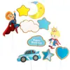 Decoración de Pastel de Cumpleaños Pastel de Cumpleaños Infantil Decoración de Superman Tarjeta Decorativa Bandera de Insertar Decoración de Velero