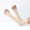 Mangas de Seda de Hielo con Protección Solar para Mujer, Mangas de Hielo con Protección UV para Brazos, Mangas para Conducir para Hombre, Mangas de Hielo Blancas para Protección de Manos, Mangas para Gaming