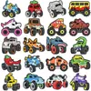 Motocicleta Todoterreno de Dibujos Animados Genial y Elegante Papelería Masculina Accesorios DIY Funda de Teléfono Decoración Plana Parche de Goma Suave de PVC