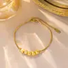 Pulseira que Não Desbota 2024 Nova Moda Japonesa e Coreana Pulseiras de Aço Titânio de Luxo Leve Fabricante Atacado
