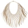 Collar de rejilla retro europeo y americano joyería elegante fiesta de noche collar de borla accesorios de cuello de diamantes completos para mujer collar