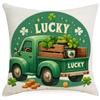 Nueva calle transfronteriza. Funda de Almohada Día de San Patricio Enano Trébol de la Suerte Festival Irlandés Funda de Almohada Cojín