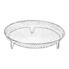 Accesorios para Freidora de Aire 304 Estante Rectangular de Tres Niveles para Papas Fritas, Rejilla para Asar, Rejilla para Cocinar al Vapor, Rejilla para Barbacoa de Acero Inoxidable, Utensilios de Cocina