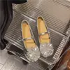Zapatos Mary Jane de Moda para Mujer Verano 2026, Diseño de Fuego Artificial de Nicho, Planos Versátiles de Tacón Bajo con Diseño Ultrasuave y Detalles de Pedrería
