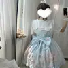 Design Original por Taoxi HomeUrso Alfaiate Lolita Design Vestido Doce Vestido Fofo de Suspensório Produto Genuíno