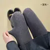 Medias de Rejilla Rombos Grises Primavera y Otoño Delgadas Algodón Puro Ligera Presión Adelgazantes Gris Verano Ropa Exterior Leggings Medias