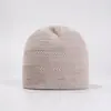 Gorro de Cachemir de Alta Gama para Mujer Otoño Invierno Cálido Anti-frío Gorro para la Cabeza Tejido Informal Holgado Gorro para Ciclismo al Aire Libre Clima Frío