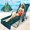 Funda Exclusiva Transfronteriza para Silla de Playa Bolsa para Silla de Playa de Microfibra Impresión Digital 3D Serie Marina Desde Una Pieza