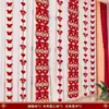 Quarto de Casamento Longo Layout de Personagem Feliz terno Borboleta Flor Decoração de Casamento Casa Nova Quarto Sala de Estar Mulher Cortina Pingente