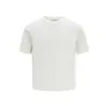 JIAMU Estilo Retro Americano Old Money Camiseta Casual de Verano Unisex Elástica de Punto de Terciopelo Cuello Redondo Pequeño Manga Corta Ajustada