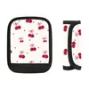 Funda de Mango Estilo Girly Ins de Cereza con Lazo Funda para Mango de Maleta de Viaje Funda para Mango de Carrito Funda Protectora Antideslizante