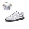 Zapatillas de entrenamiento alemanas de cuero genuino, nuevo modelo 2026, zapatillas planas para mujer, zapatos Forrest Gump con cordones, zapatos blancos casuales versátiles para mujer