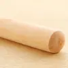 Rolo de Massa de Madeira Maciça para Uso Doméstico, Prensador de Massa para Pastel, Rolo de Massa Fino de Madeira para Confeitaria