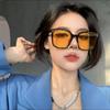 Lentes de Sol Gm para Mujer de Montura Grande Lentes de Sol para Hombre para Conducir Trendy Ins Anti-Uv Populares Mismo Estilo Gafas Versátil Parasol
