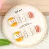 Uñas Artísticas Estilo Ballet Xiaohongshu Personalizadas Puntas de Uñas Cuadros Simples 10 Piezas Tallas Variadas Hechas a Mano Gel Uñas Portátiles