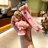 Nuevo Llavero de Muñeca Kuromi de Sanrio para la Temporada de Flores, Lindo y Delicado Colgante para Mochila Escolar, Pequeño Regalo de una Máquina de Garra