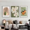 Galeria de Arte Qiao Jia Pintura em Porcelana de Cristal Pintura Decorativa Simples para Sala de Estar Arte de Parede Quarto Sala de Jantar Mural Parede de Fundo para Sofá Triptíco