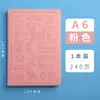 Caderno de Desenho Portátil Pequeno Caderno de Escritório Logo Personalizado Papelaria Couro Macio A5 Bolso com Aba Caderno de Calça