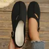 Comercio Exterior Primavera y Verano Nuevos Zapatos Mary Jane Planos para Mujer Transpirables Slip-on Casuales Zapatos Individuales Color Sólido Versátiles Suela Suave Zapatos para Mujer