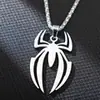 Venda Quente Criativa Aço Inoxidável Cor Duradoura Joias Nicho Vazado Homem-Aranha Periférico Colar de Aço Colar do Homem-Aranha