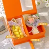 Jabón Artesanal de Racimo de Uvas Souvenir Navideño Regalo para Novia Mejor Amiga Ramo Pequeño Jabón Práctico Souvenir Caja de Regalo con Techo Solar