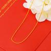 Collar de Oro Arena Vietnamita para Mujer Verano Colgante Duradero Cadena Clavícula Latón de Alta Gama Joyería Artificial Genuino