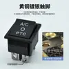 Kc Korea Kcd4 Forma de Barco 6 Pines 3 Velocidades Almohadilla Especial Impresión en Tampón Inglés Etl Estándar Us Interruptor de Iluminación de Chasis