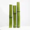 Vaso ornamento de tubo de bambu bambu verde arte floral nó de bambu jardim de infância criação ambiental decoração de casamento arranjo recipiente de flor de tubo de bambu