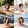 Espejo de Maquillaje Redondo con Tapa abatible Espejo Mini Portátil para Llevar Espejo Plegable para Retoques Espejo de Regalo Personalizado con Estampado Dorado