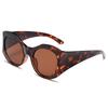 3374 Gafas de Sol de Moda Europeas y Americanas con Montura Redonda Ojo de Gato para Hombres y Mujeres Gama Alta Amazon Transfronterizo Personalizado Anti-Púrpura