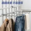 Perchero multifuncional con forma de ola hecho de acero inoxidable, antideslizante, para almacenamiento en armario, puede colgar pantalones y ropa, ahorrando espacio en el armario