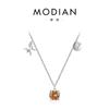 Nueva cadena de clavícula Piscis de plata esterlina Modian, diseño original, nicho de moda, comercio exterior, venta transfronteriza, collar para mujer