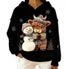 Novo moletom de flanela feminino para o dia a dia com um design fofo de cachorrinho, confortável e casual, perfeito para o outono e inverno