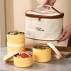 Lonchera Aislada para Trabajadores de Oficina Lonchera Portátil con Tapa Tazón para Sopa Simple Caja para Sopa Lonchera para Horno de Microondas Cubeta