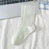Calcetines Estilo Ballet para Mujer, Verano Delgados de Media Caña de Malla Transpirables Calcetines Holgados Jk, Calcetines Dulces de Color Crema para Niña