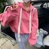 Suéter dulce fresco estilo princesa de invierno 2022 para mujer, jersey con capucha, suéter holgado para mujer