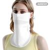 Dirigindo equitação máscara de proteção solar verão proteção UV Ice Silk véu fino alongado proteção do pescoço respirável proteção facial completa
