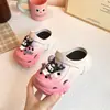 Pantuflas para Niñas 2025 Verano Nueva Moda Versátil Zapatos Individuales Estilo Coreano para Niños Suela Suave Sandalias de Princesa para Niñita