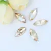 Rhinestones Puntiagudos con Forma de Marquise 3*6/5*10mm Pegatinas de Cristal Plateado Accesorios para Decoración de Uñas y Fundas de Teléfono DIY